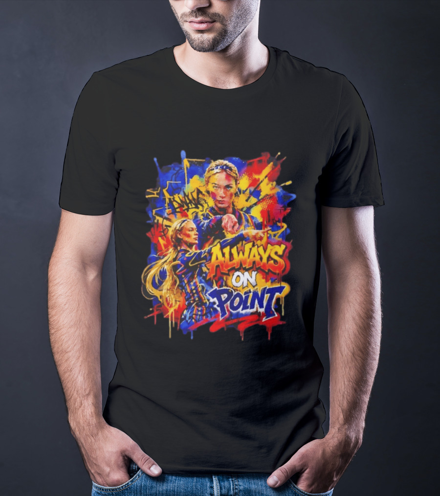 Sophie Cunningham Always On Point Indiana Fever Bold Graffiti T-Shirt