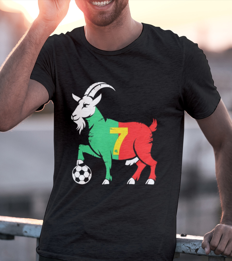Cristiano Ronaldo GOAT 7 Portugal Soccer T-Shirt