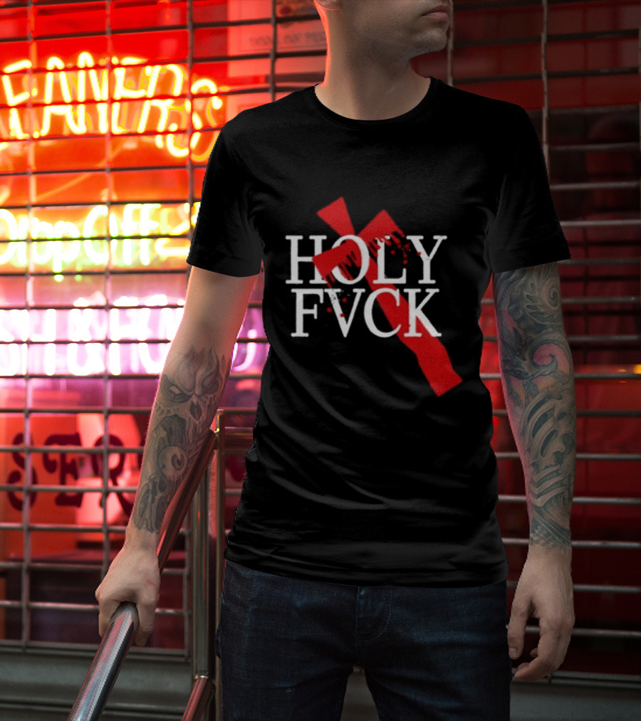 Demi Lovato Holy Fvck Bleeding Cross T-Shirt