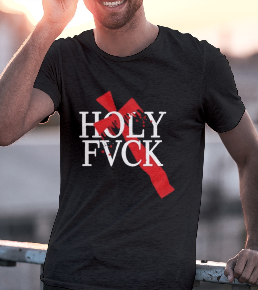Demi Lovato Holy Fvck Bleeding Cross T-Shirt