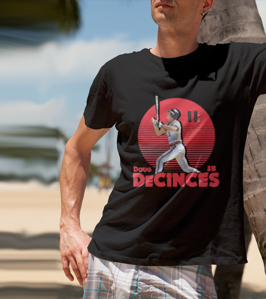 Doug DeCinces 11 California Angels Baseball Legend Player Number T-Shirt