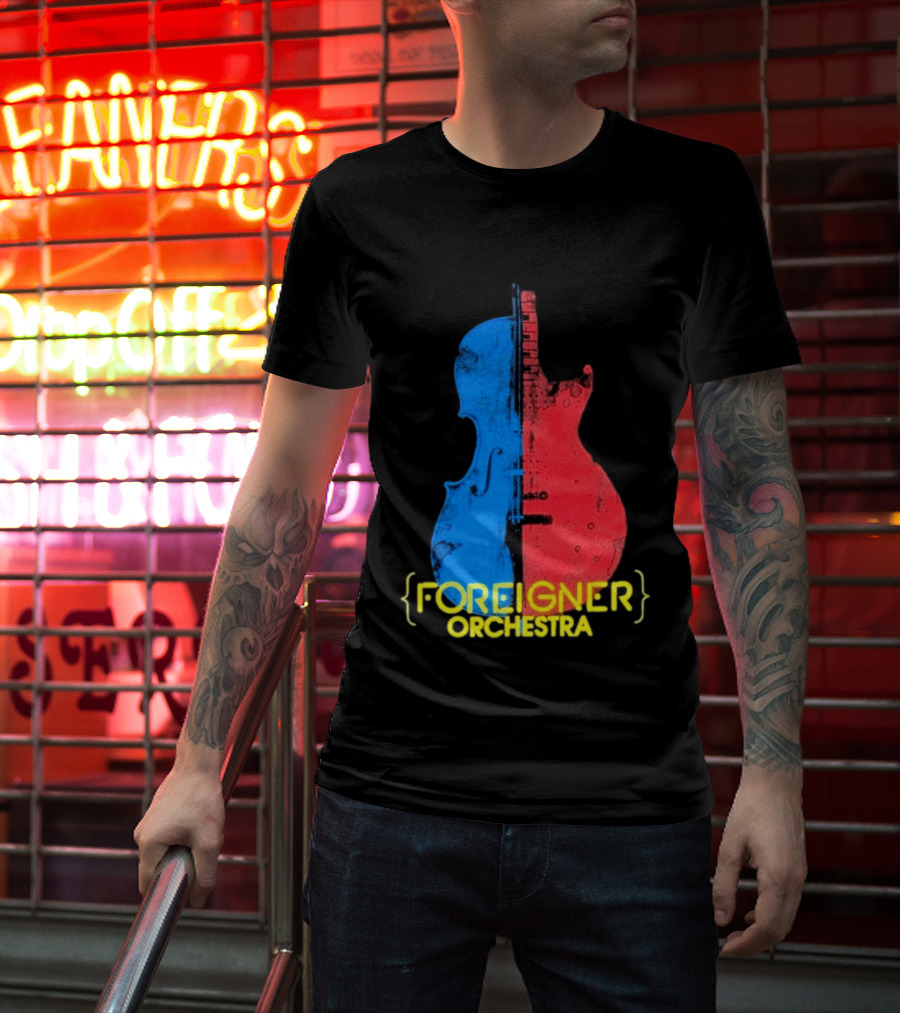 Foreigner Orchestra Violin Guitar Fusion T-Shirt