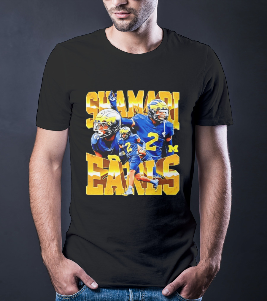 Shamari Earls 2 Michigan Wolverines NCAA Football Player Sports Fan Gear T-Shirt