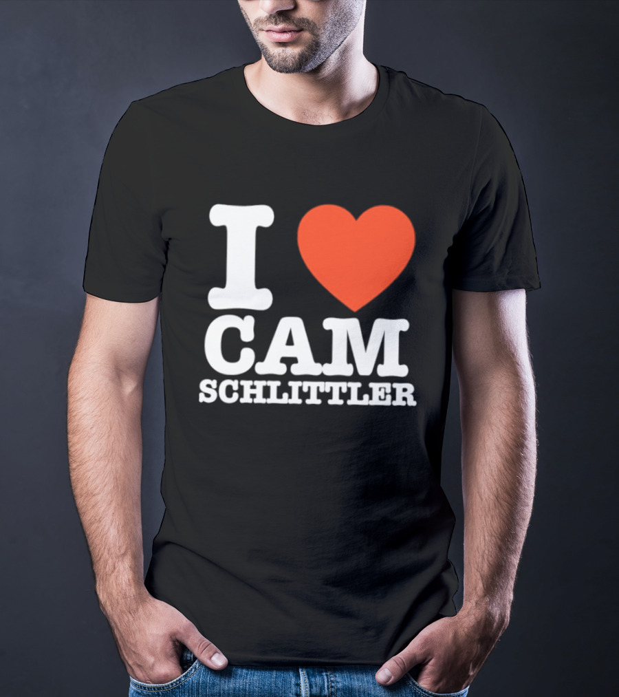 I Love Cam Schlittler Red Heart T-Shirt