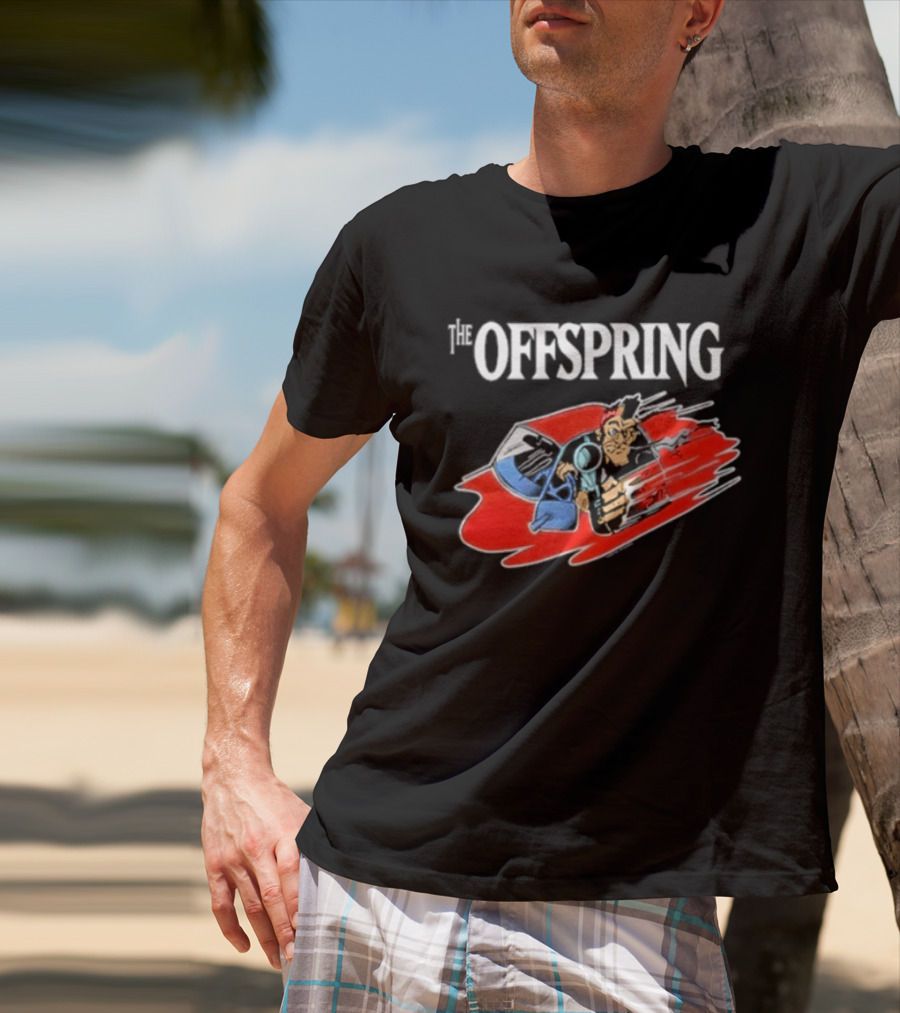 The Offspring Bad Habits Stupid Dombshit Goddam Motherfucker Vintage Cartoon T-Shirt