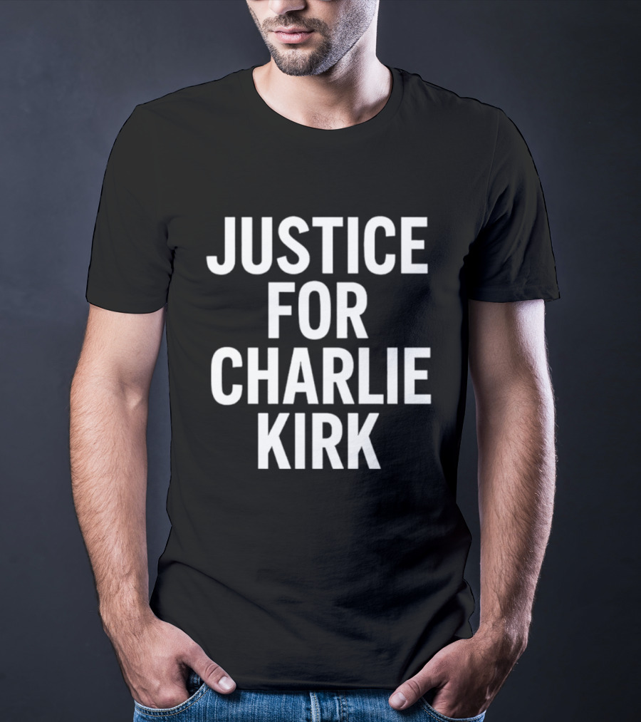 Justice For Charlie Kirk Tyler Robinson Shot 2 Sided T-Shirt