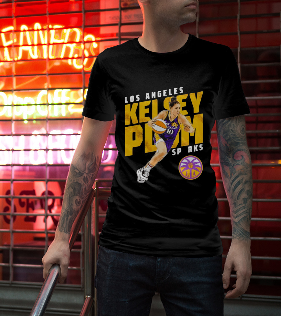 Los Angeles Kelsey Plum Sparks SP RKS 10 Basketball Player T-Shirt