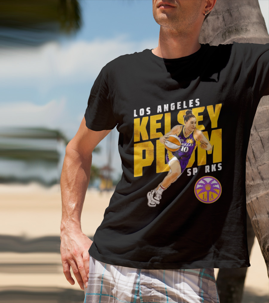 Los Angeles Kelsey Plum Sparks SP RKS 10 Basketball Player T-Shirt
