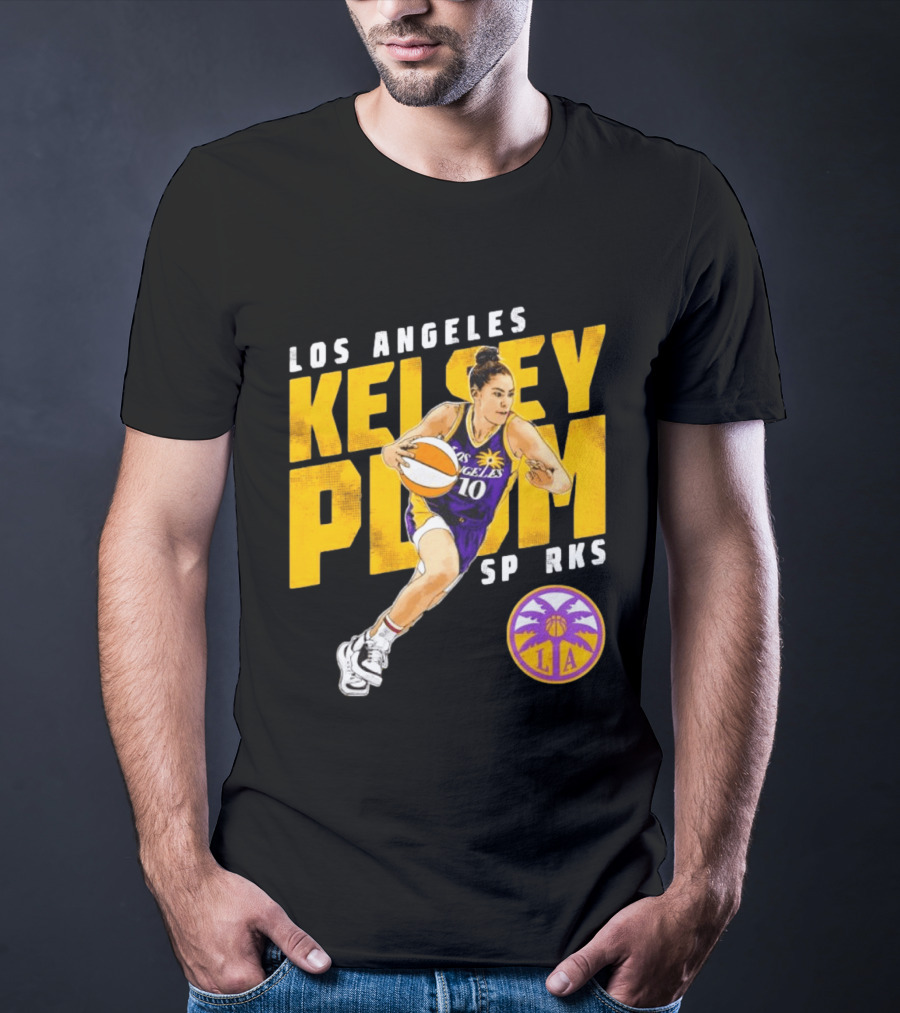 Los Angeles Kelsey Plum Sparks SP RKS 10 Basketball Player T-Shirt
