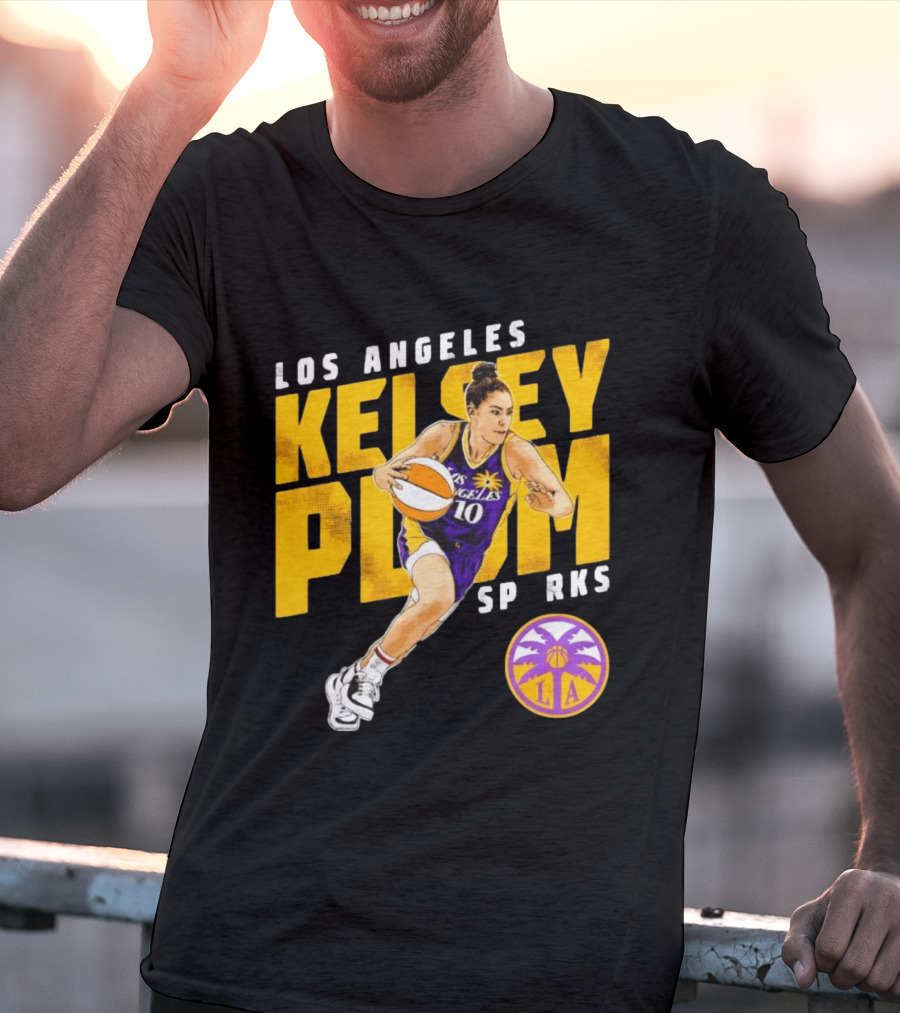 Los Angeles Kelsey Plum Sparks SP RKS 10 Basketball Player T-Shirt