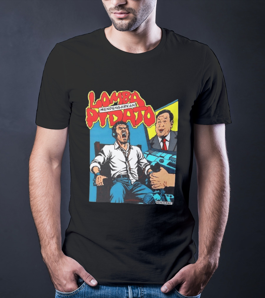 Lomba Pidato Mendengarkan Nobody Is Paying Us We All Hate Government For Free 2 Sided Comic T-Shirt