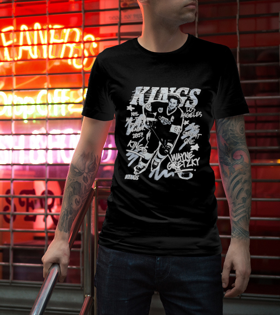 Los Angeles Kings Wayne Gretzky NHL All Time Points Leader Hockey Legend T-Shirt