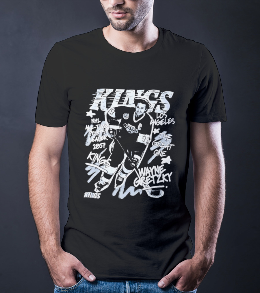 Los Angeles Kings Wayne Gretzky NHL All Time Points Leader Hockey Legend T-Shirt