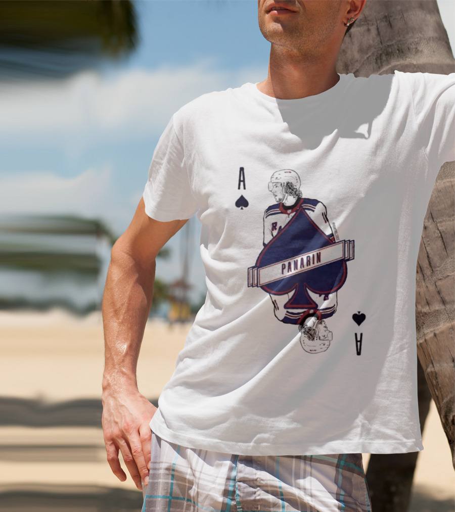 Panarin New York Rangers Playing Card Ace Spades T-Shirt