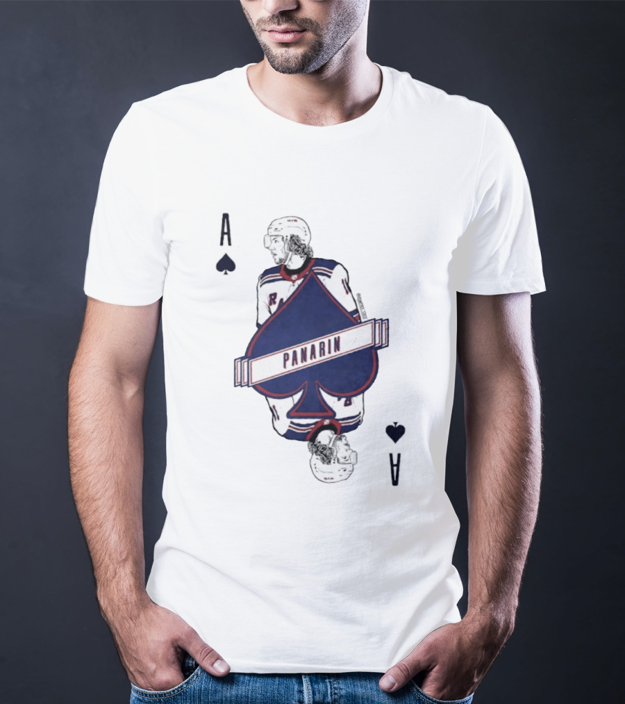 Panarin New York Rangers Playing Card Ace Spades T-Shirt