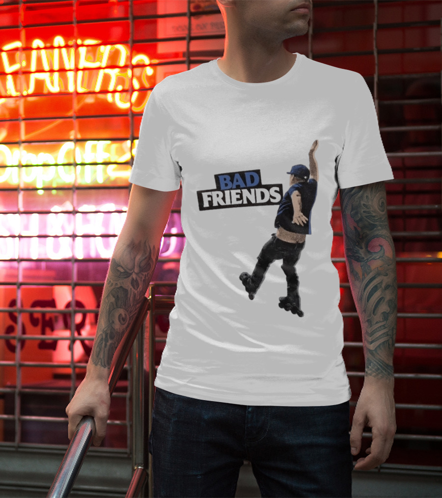Bad Friends Bobby Roller Skating Fall T-Shirt