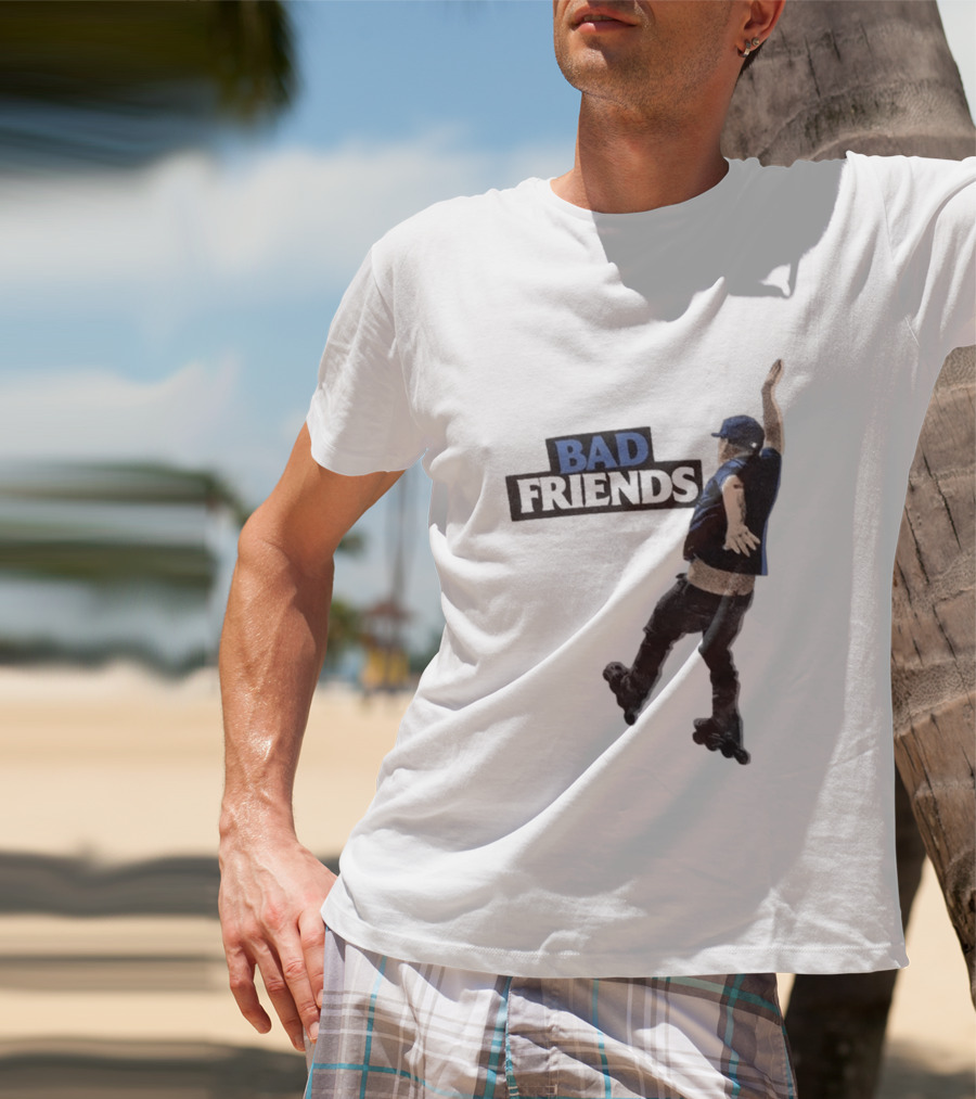 Bad Friends Bobby Roller Skating Fall T-Shirt