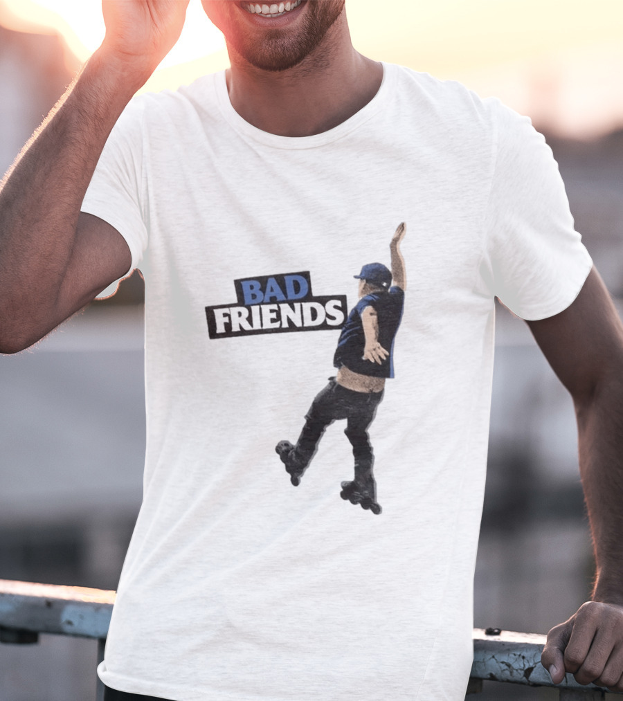 Bad Friends Bobby Roller Skating Fall T-Shirt