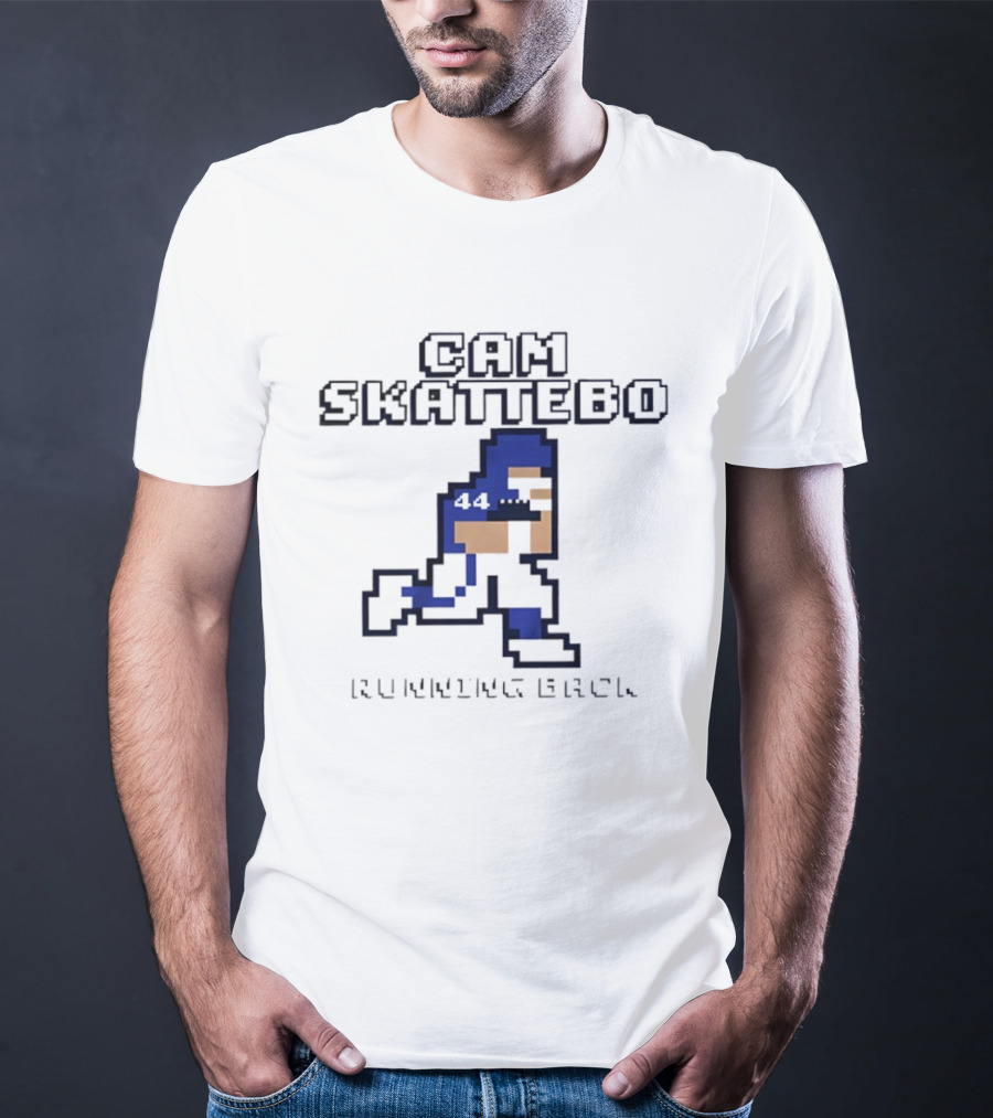 Cam Skattebo Running Back 44 Retro Pixelated T-Shirt