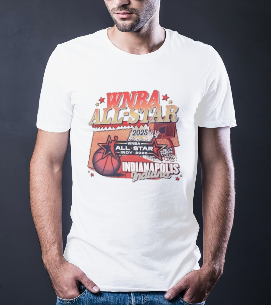 WNBA All Star 2025 Indianapolis Indy Basketball Game Indiana Fever T-Shirt