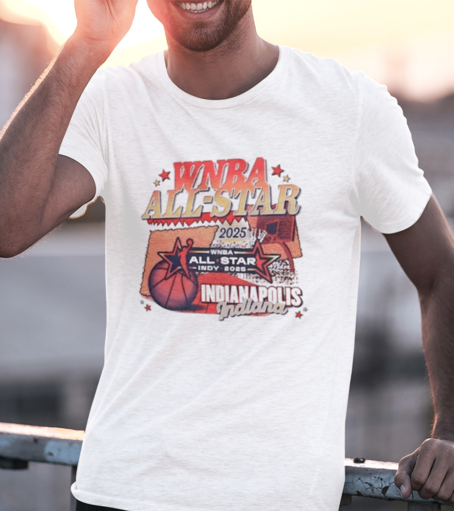 WNBA All Star 2025 Indianapolis Indy Basketball Game Indiana Fever T-Shirt