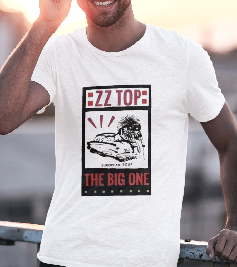 ZZ Top The Big One European Tour Poble Espanyol Barcelona Spain July 19 2026 T-Shirt