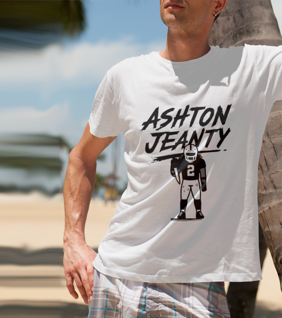 Raiders Ashton Jeanty Number 2 Horror Halloween Football T-Shirt