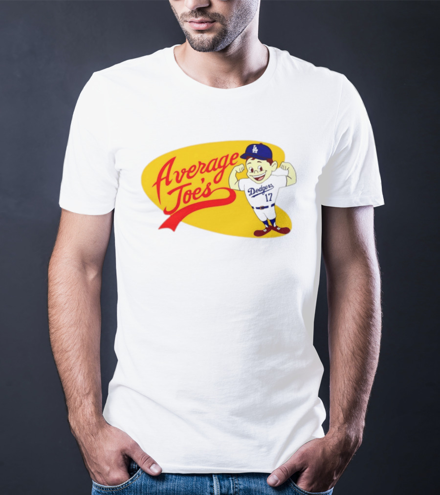Average Joe's Dodgers No 17 LA Cartoon T-Shirt