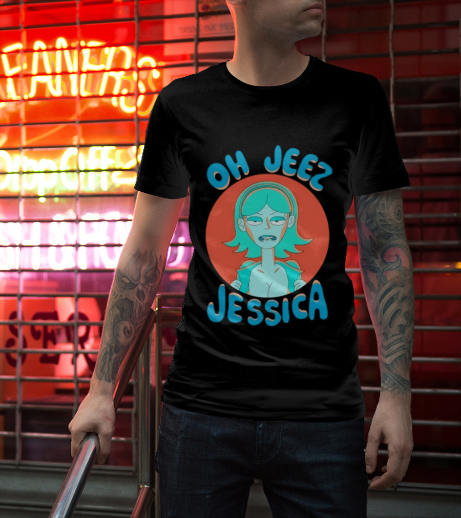 Oh Jeez Jessica Rick And Morty Adult Swim T-Shirt