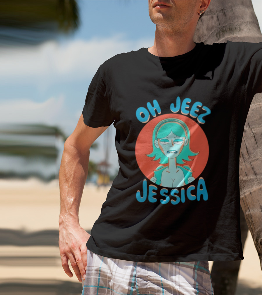 Oh Jeez Jessica Rick And Morty Adult Swim T-Shirt