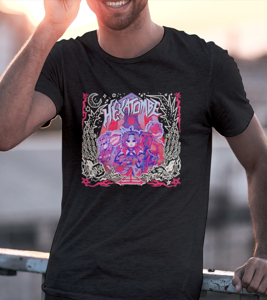 Hexatombe Paranormal Ordem Anime Characters Celestial T-Shirt