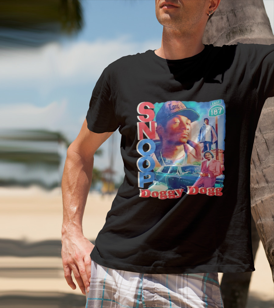Snoop Doggy Dogg East California 187 Vintage Style Urban Fashion T-Shirt