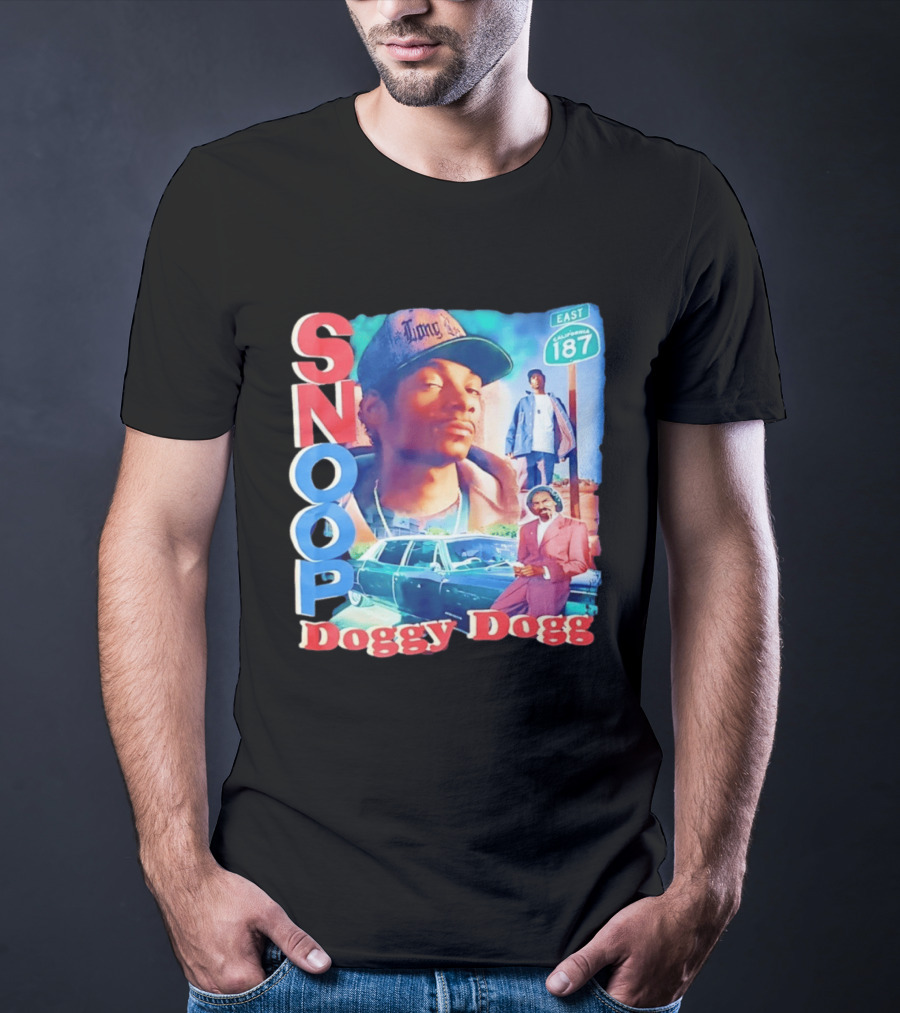Snoop Doggy Dogg East California 187 Vintage Style Urban Fashion T-Shirt