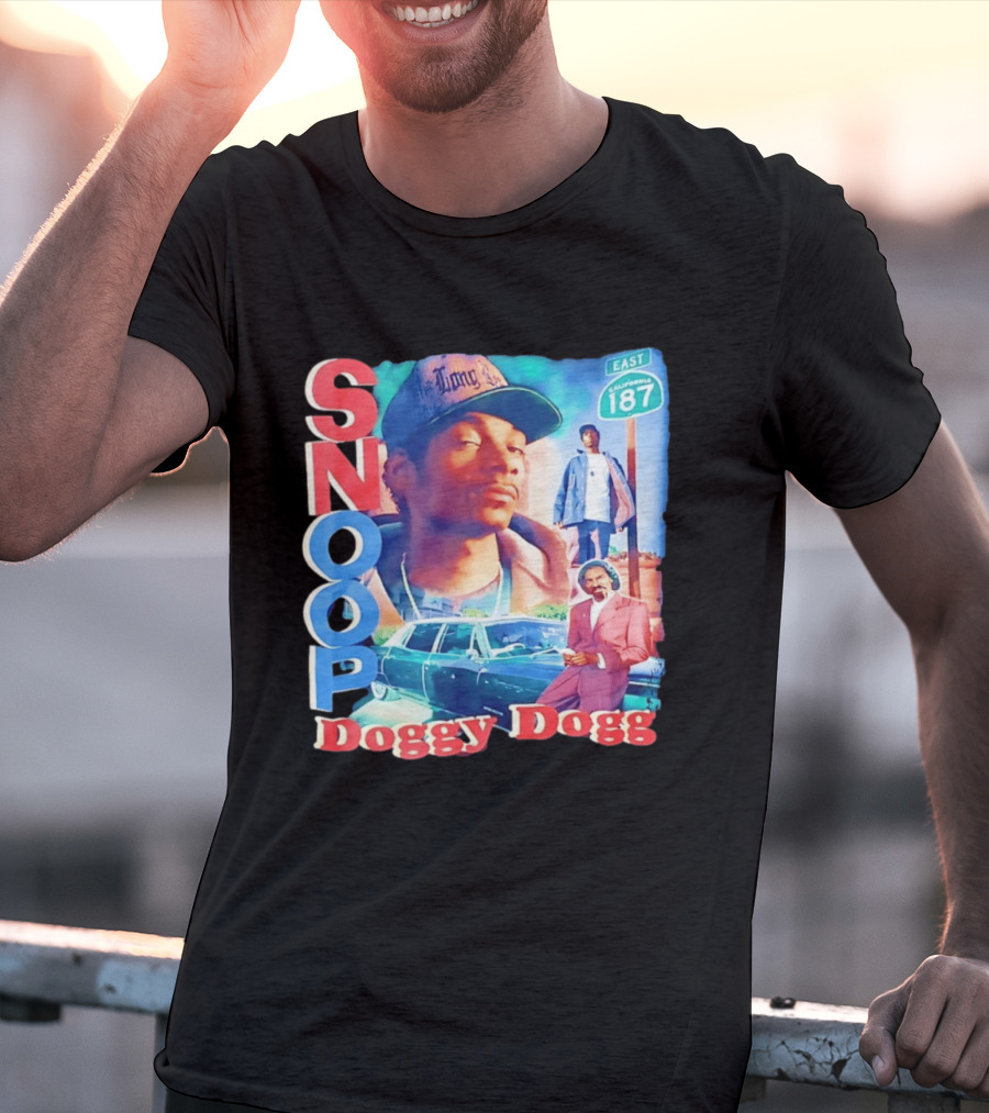 Snoop Doggy Dogg East California 187 Vintage Style Urban Fashion T-Shirt