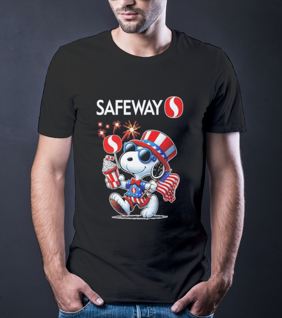 Snoopy Safeway 250th Anniversary 1776 2026 America Celebration T-Shirt