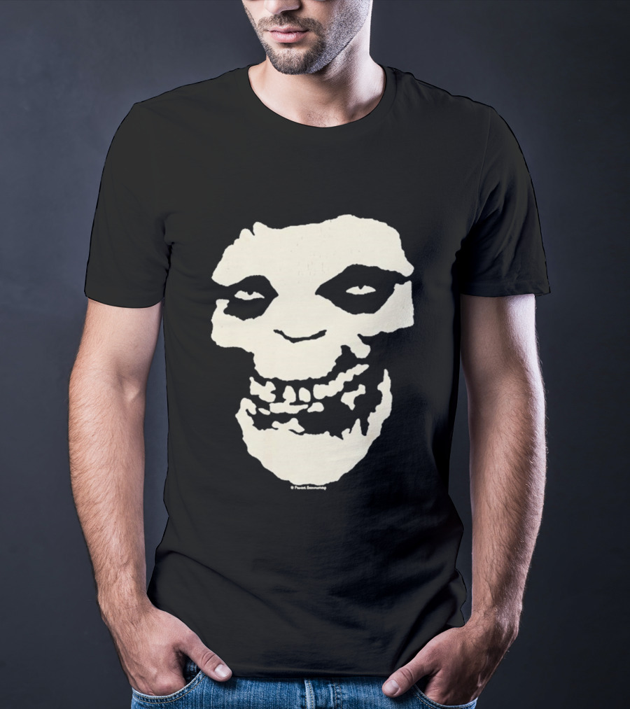 SUGA BTS Crimson Ghost Skull Misfits Collaboration T-Shirt