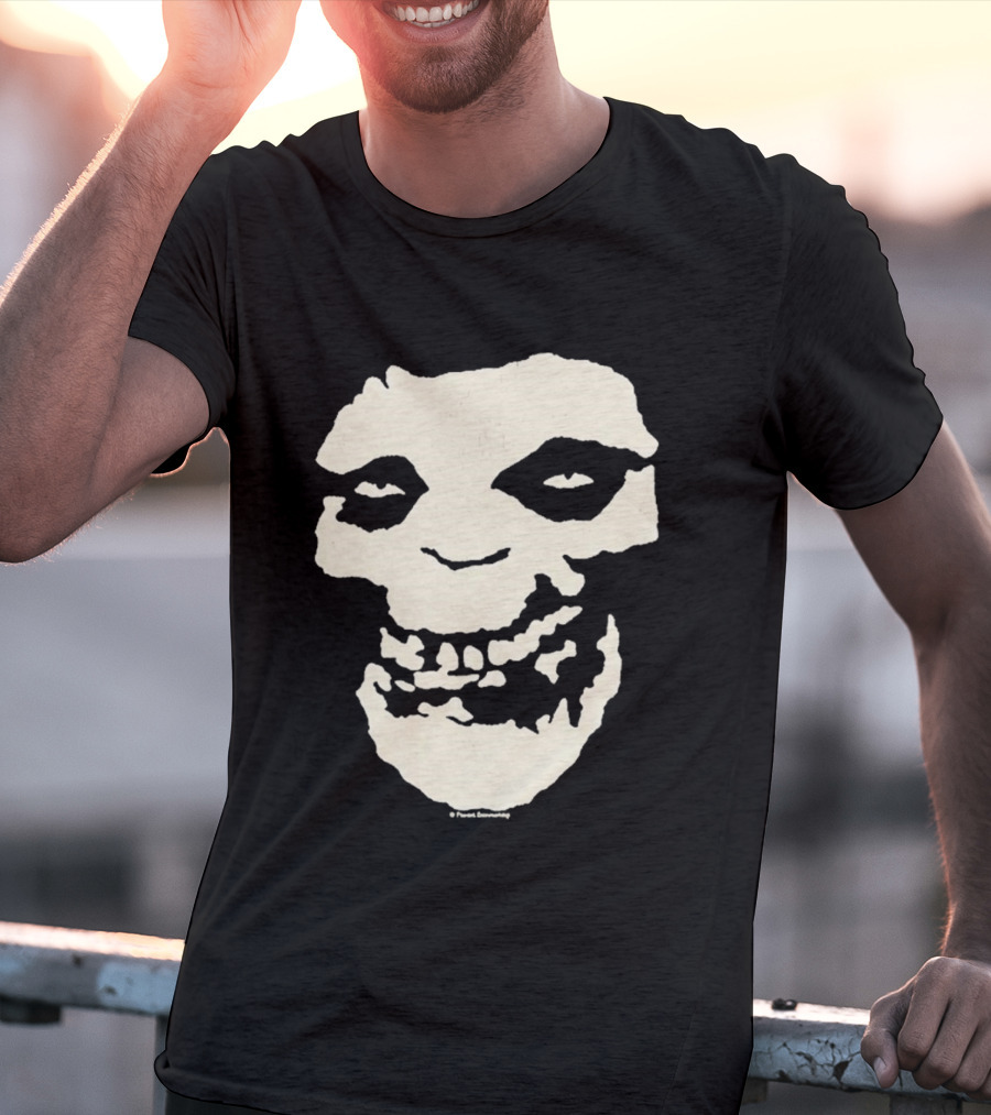 SUGA BTS Crimson Ghost Skull Misfits Collaboration T-Shirt