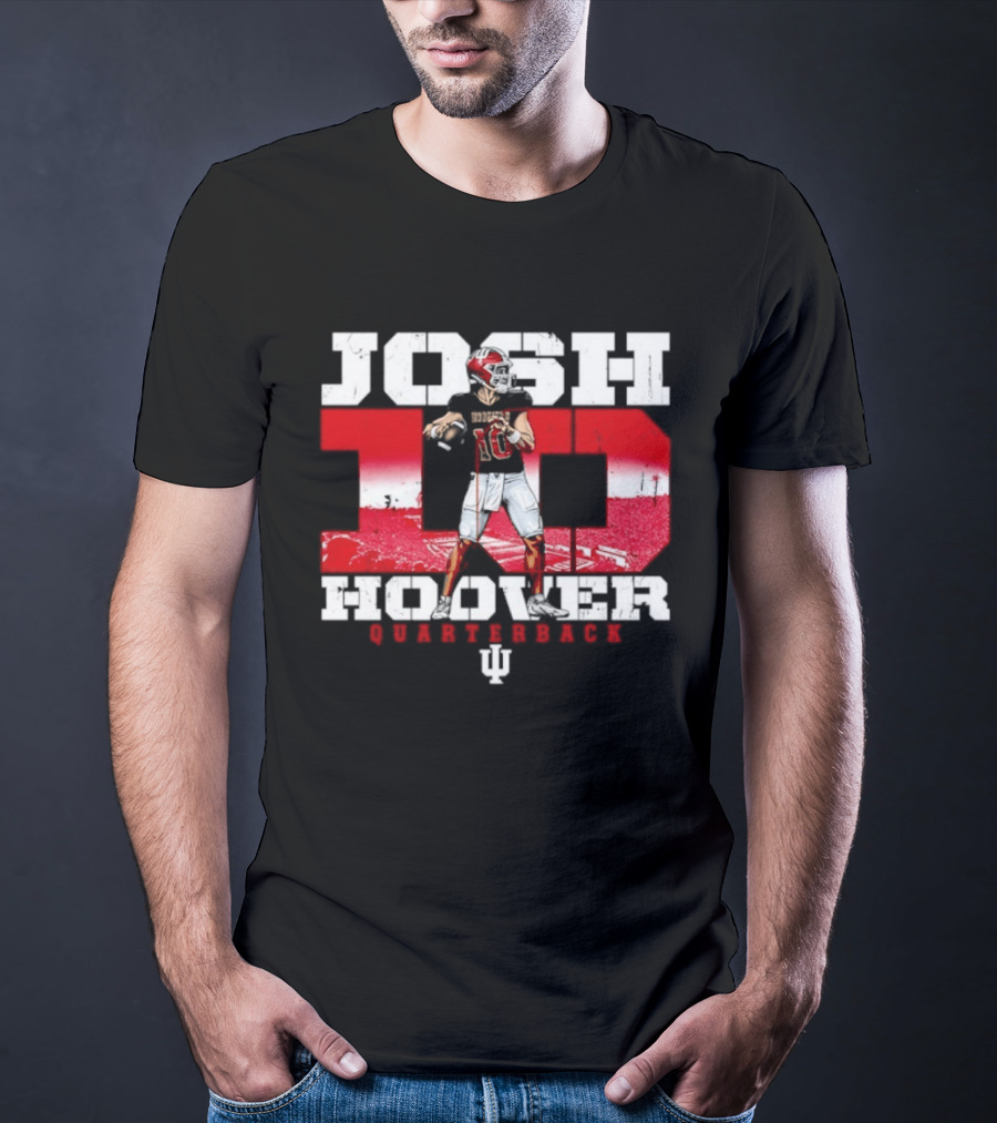 Josh Hoover 10 Indiana Hoosiers Quarterback NCAA T-Shirt