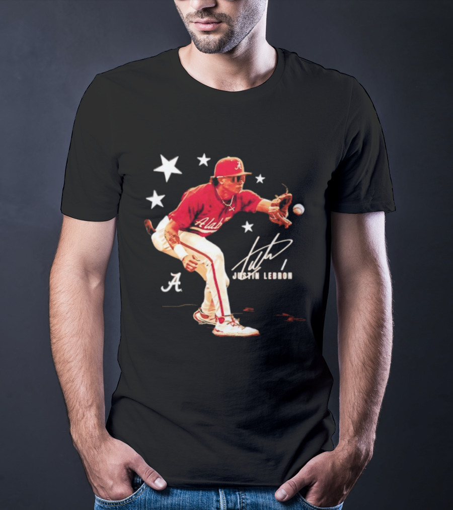 Alabama Crimson Tide NCAA Baseball Justin Lebron Signature T-Shirt