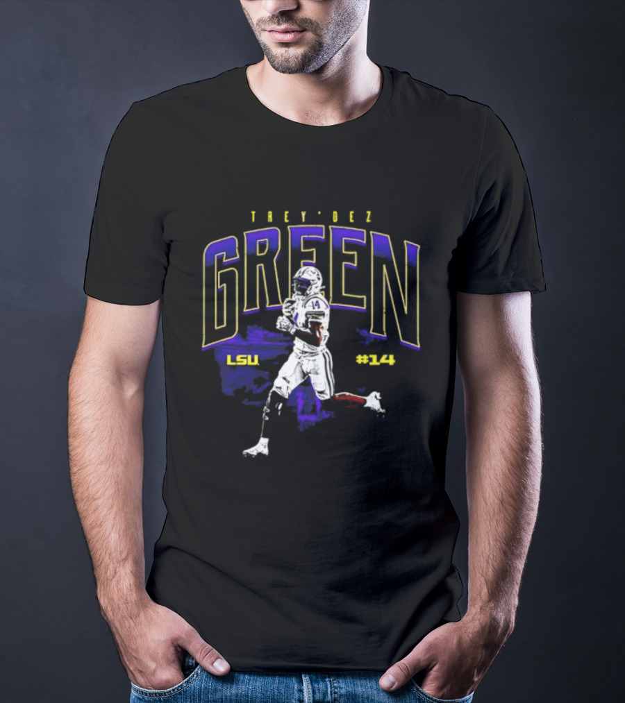 Trey'Dez Green 14 LSU Tigers Football LSU #34 T-Shirt