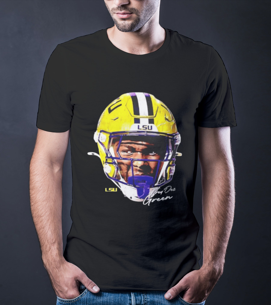 Trey'Dez Green LSU Tigers Football Helmet NCAA Sports T-Shirt