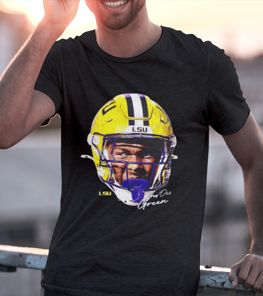 Trey'Dez Green LSU Tigers Football Helmet NCAA Sports T-Shirt