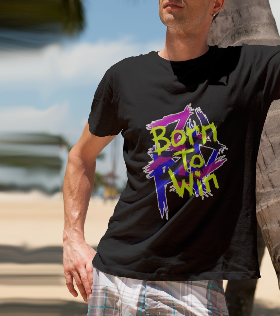 Born To Win Neon Graffiti Style Luke Littler T-Shirt