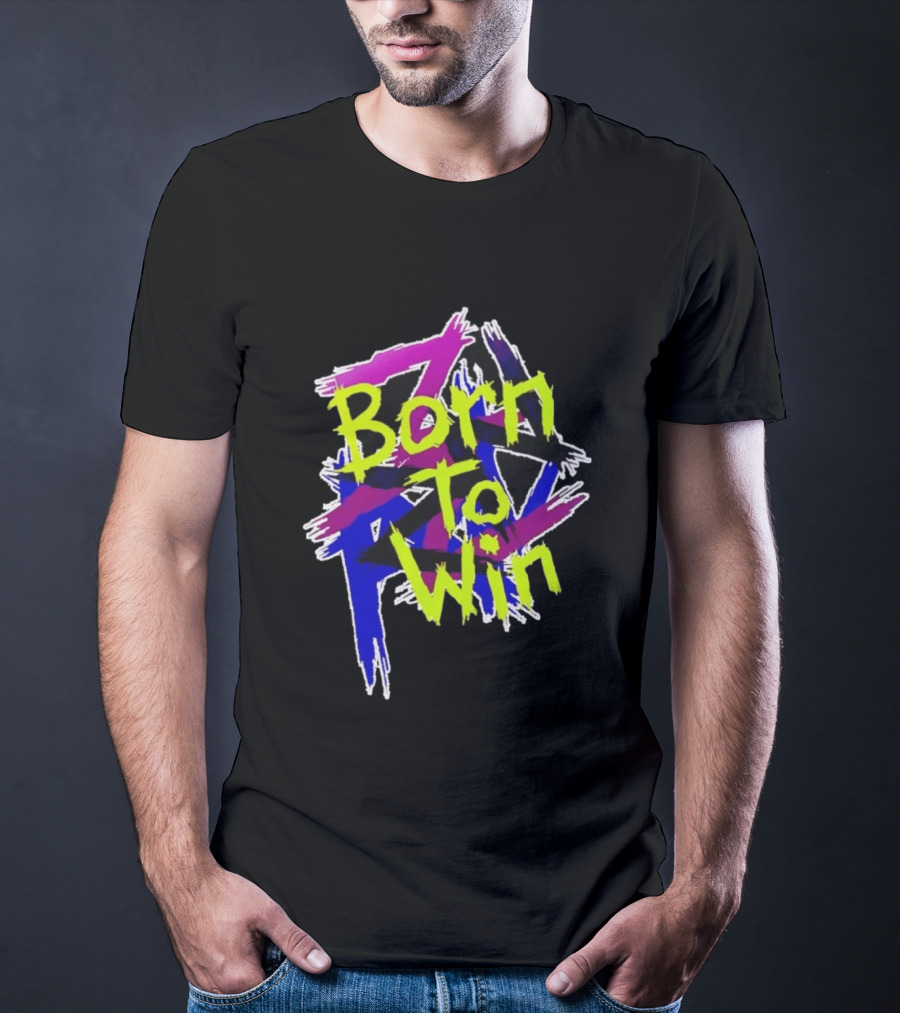 Born To Win Neon Graffiti Style Luke Littler T-Shirt