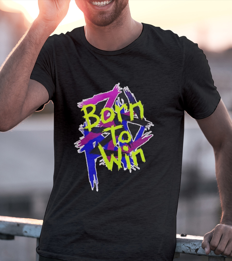 Born To Win Neon Graffiti Style Luke Littler T-Shirt