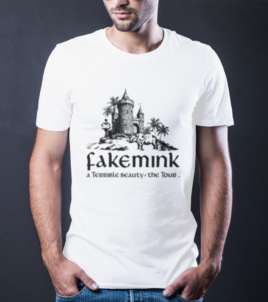 Fakemink A Terrible Beauty The Castle Longsleeve White T-Shirt