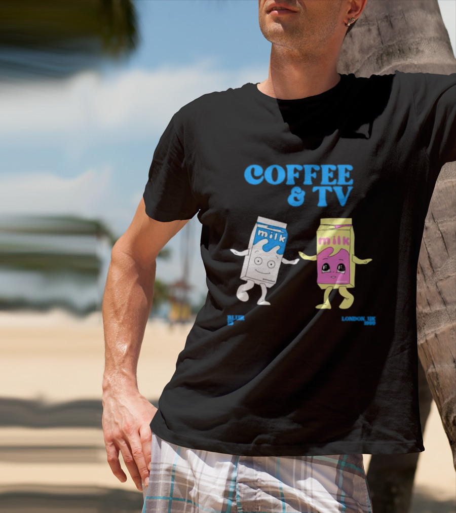 Blur Coffee & TV Milk Cartons 13 London UK 1999 Britpop T-Shirt