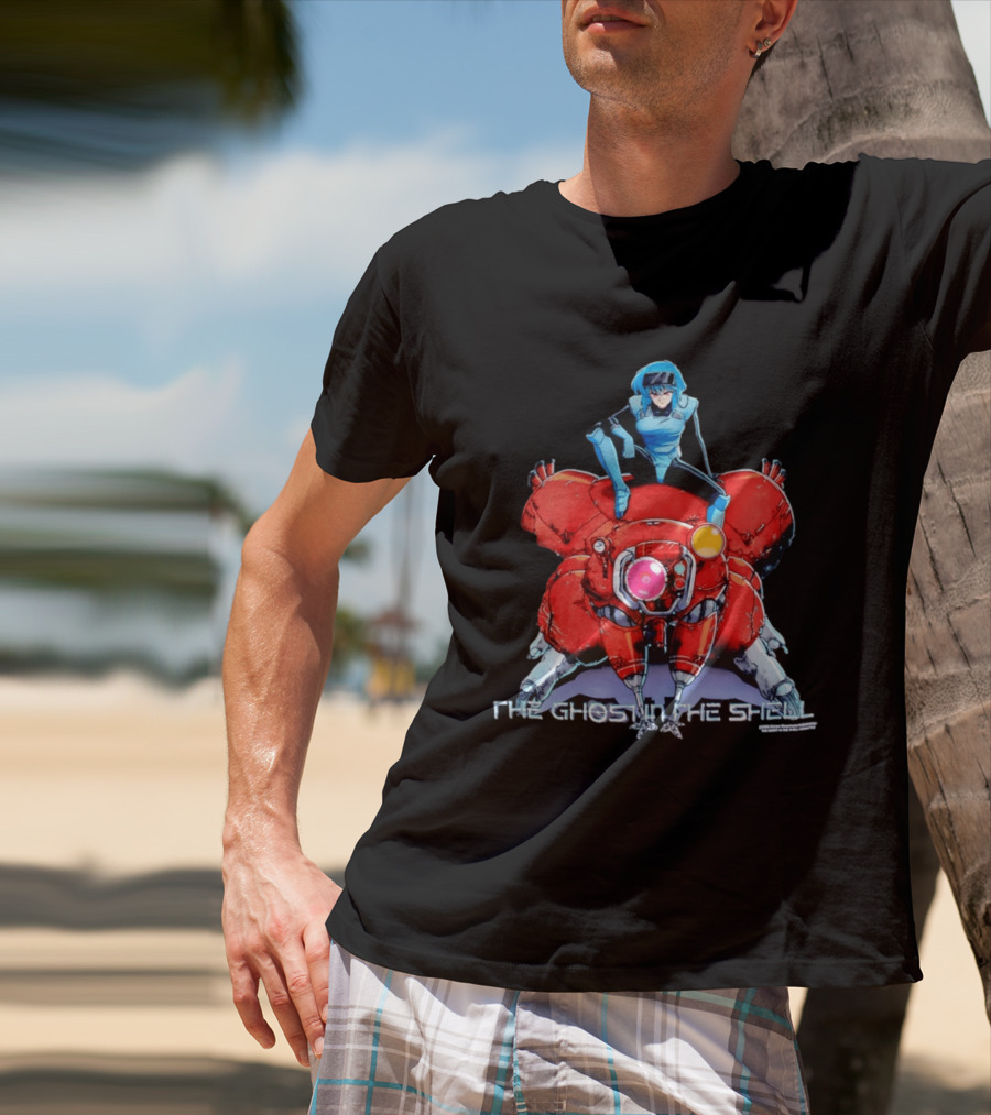 Motoko Kusanagi On Tachikoma The Ghost In The Shell Anime T-Shirt