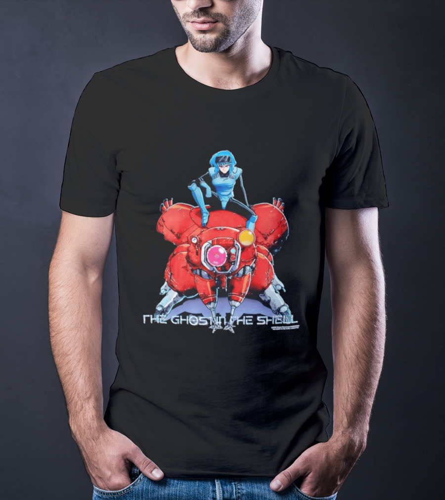 Motoko Kusanagi On Tachikoma The Ghost In The Shell Anime T-Shirt
