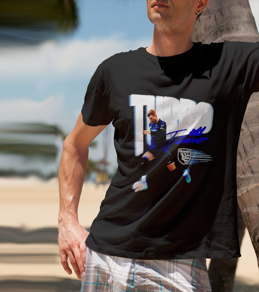 Turbo Timo San Jose Earthquakes Soccer Player Promotion T-Shirt
